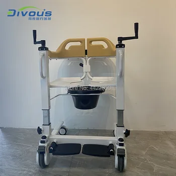 Utilizarea acasă Deschide la spate comoda wc scaun/ridicare pacient/scaun cu Rotile pentru persoanele cu handicap
