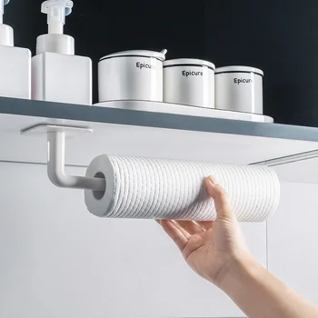 Bucătărie Auto-adeziv Accesorii Cadrul Cabinetului de Hârtie Roll Rack Suport pentru Prosop Țesut Cuier Raft de Depozitare pentru Baie, Toaletă