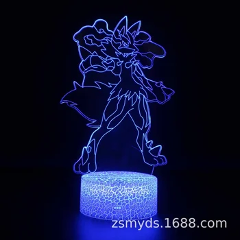 TAKARA TOMY Pokemon Mewtwo Haunter3D lampă de masă lampă cu LED-uri creative cadou de ziua noptiera decor lumina de noapte cadouri de Craciun