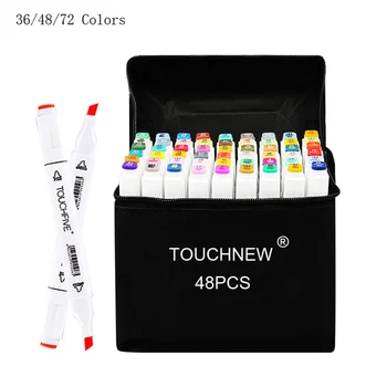 TOUCHFIVE Marker Set Pictura Ustensilă de Animație Mână-Trase 36 48 72 Culori Arta Simbol Gras Pictura Pen Artă Alb