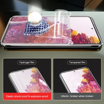 2-ÎN-1 Mat Hidrogel Moale de Film Protector de Ecran Pentru Samsung Galaxy S20 FE Plus Ultra Acoperire Completă Pe S20FE S20Plus S20Ultra 5G