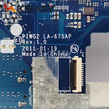 Akemy Laptop Placa de baza Pentru Lenovo G570 PIWG2 LA-675AP Placa de baza HM65 DDR3, Socket PGA989