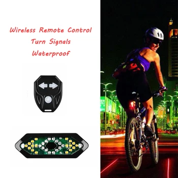 Impermeabil Lumini pentru Biciclete Biciclete de Lumină din Spate fără Fir Control de la Distanță Semnale Rândul său, Ciclism MTB Coada de Lampa Biciclete, Accesorii pentru Biciclete