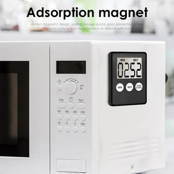 Ultra-subțire Digital Timer Bucătărie Baterie Cu Magnetice din Spate Ecran LCD Poate Afișa Minute Countdown Bucatarie Dotari