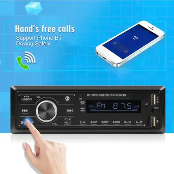 3206 Singur DIN Masina Stereo MP3 Player compatibil Bluetooth Radio FM In Bord Capul Unitatea Audio Stereo Auto